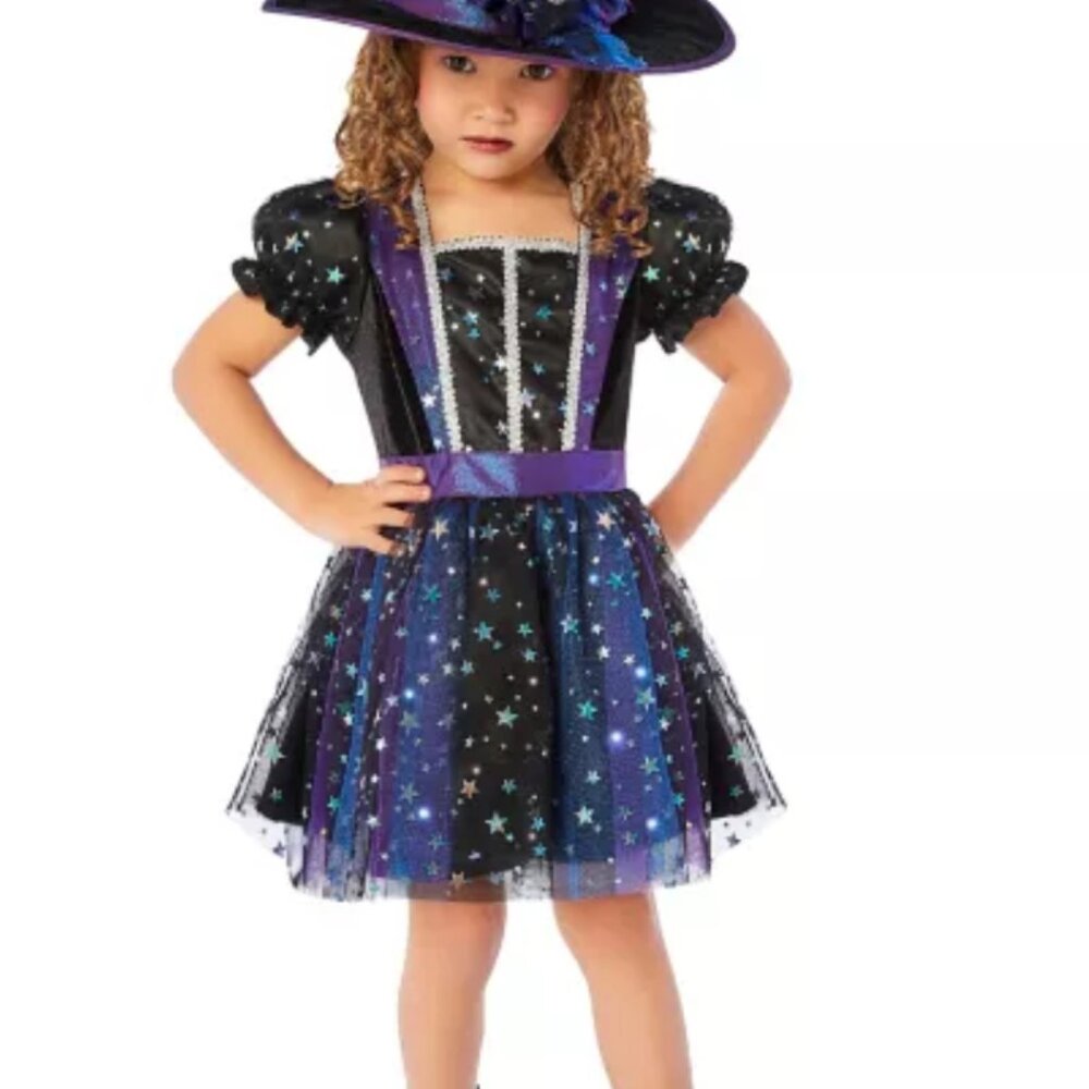 Spirit Halloween Toddler Enchanted Light-Up Witch Costume 5T-6T